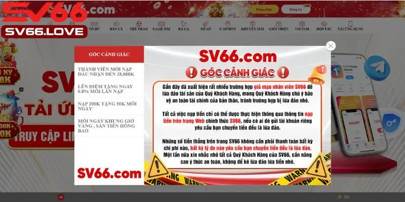 SV66 18 Sơ lược thông tin về nhà cái SV66