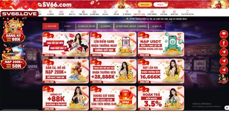 SV66 20 SV66 tung nhiều ưu đãi cực sốc